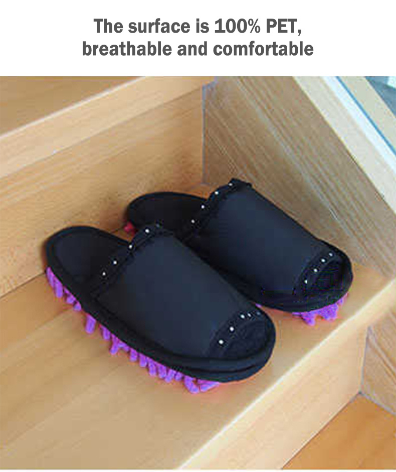 Condor SUSU Chenille Plush Cleaning Slippers-5